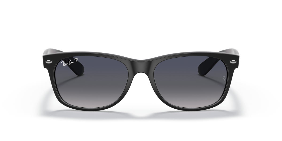 Ray-Ban New Wayfarer RB2132 601S78 matte black polarised lenses