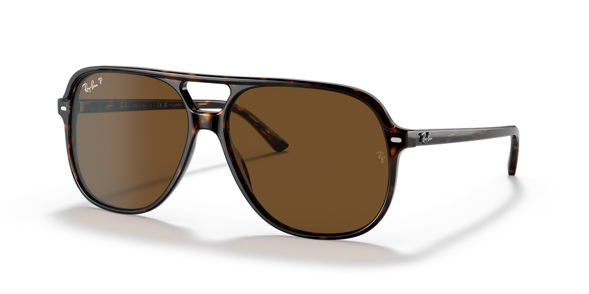 Ray-Ban Bill RB2198 902/57 Havana sunglasses with brown polarised lenses