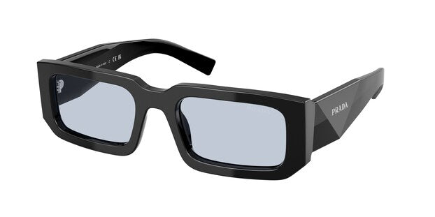 Prada Symbole PR 06YS 16K-10L Black Light Blue Men's Sunglasses