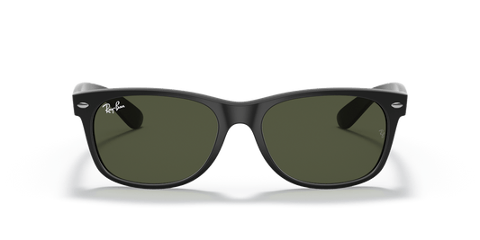 Ray-Ban New Wayfarer RB2132 622 rubber black green lenses
