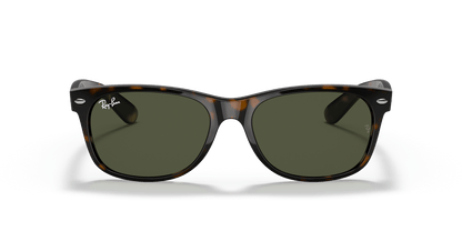 Ray-Ban New Wayfarer RB2132 902L tortoise frame green lenses