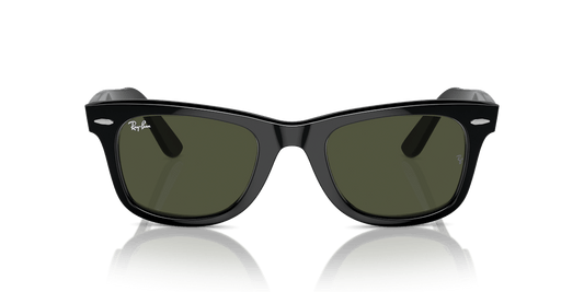 Ray-Ban Original Wayfarer RB2140 901 black frame green lenses