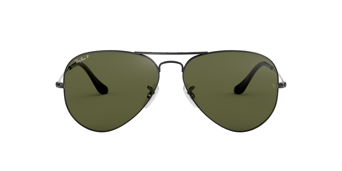 Ray-Ban Aviator Classic RB3025 004/58 gunmetal green polarised lenses