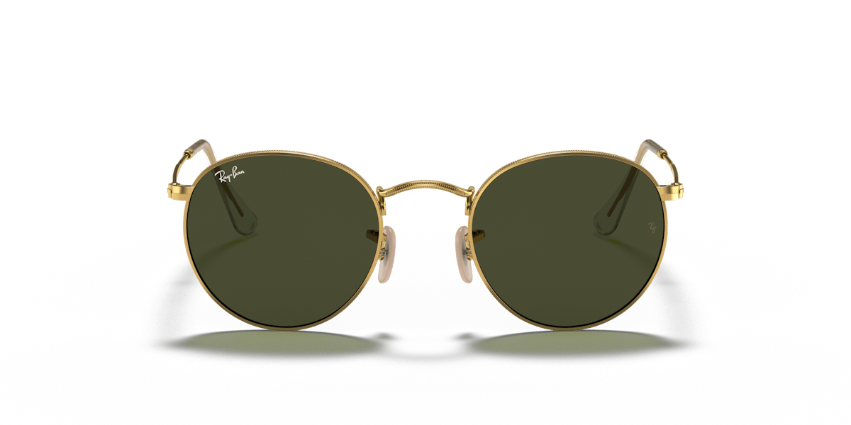 Ray-Ban Round Metal RB3447 001 gold green