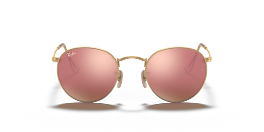 Ray-Ban Round Metal RB3447 112/Z2 gold brown flash