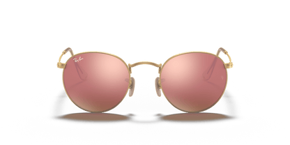 Ray-Ban Round Metal RB3447 112/Z2 gold brown flash