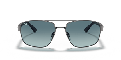 Ray-Ban RB3663 004/3M gunmetal blue gradient