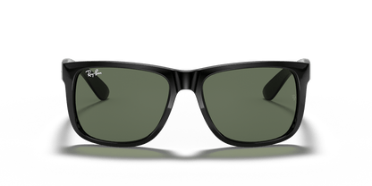 Ray-Ban Justin RB4165 601/71 black frame green lenses