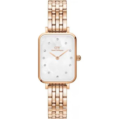 Daniel Wellington Quadro Lumine 5-Link Melrose White Mother of Pearl DW00100620 Women's Watch