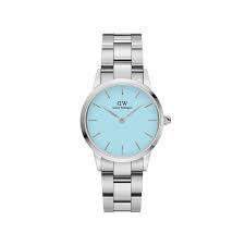 Daniel Wellington Iconic Link Mint Green Silver DW00100537 Women's Watch