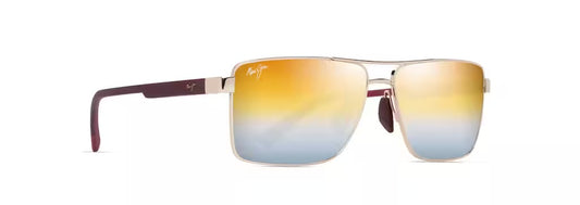 MAUI JIM MJ0621S-003
GOLD/SILVER PIHA SHINY GOLD W/BURGUNDY