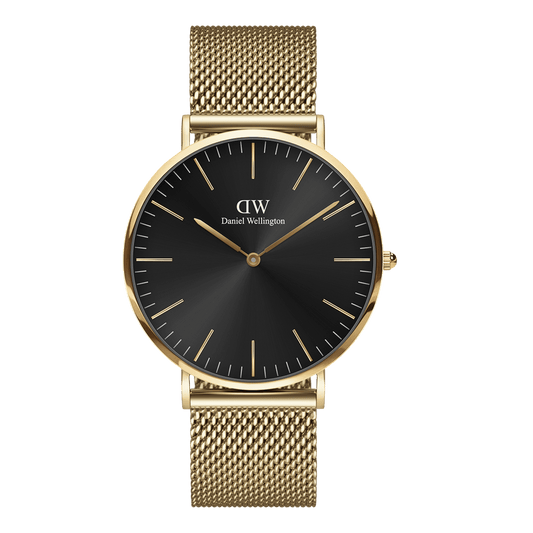 Daniel Wellington Classic Mesh Onyx Gold DW00100631