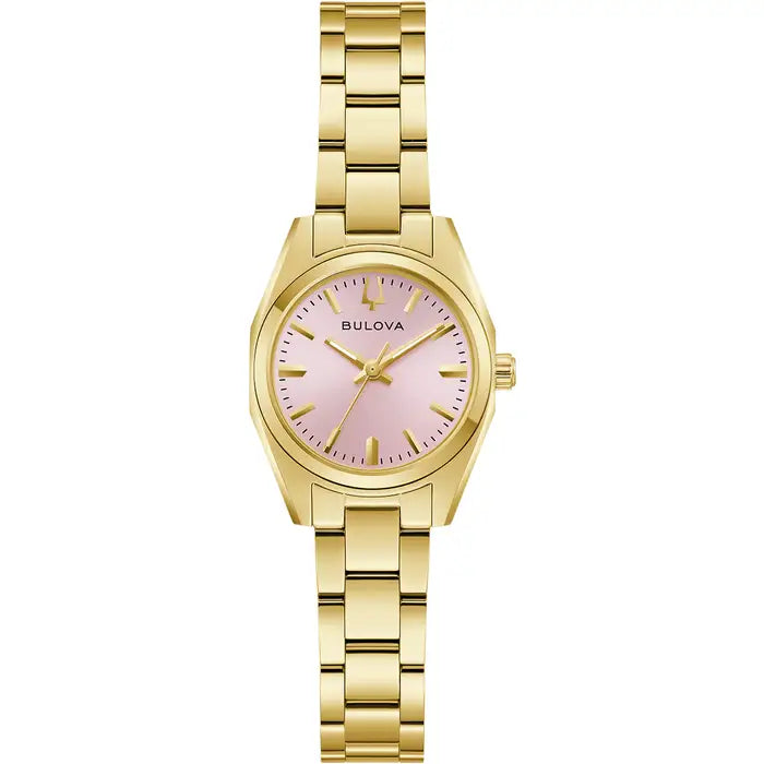 Bulova Surveyor 97L187 Pink Dial Gold-Tone Ladies' Watch