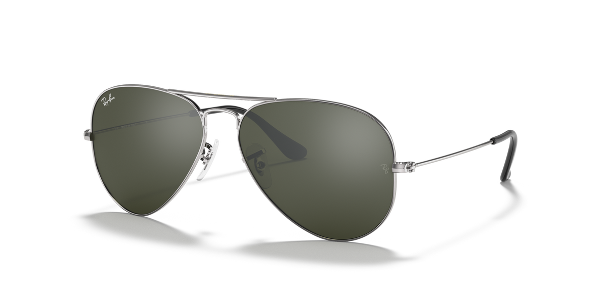 Ray-Ban Aviator Classic RB3025 W3277 58 sunglasses, three-quarter view