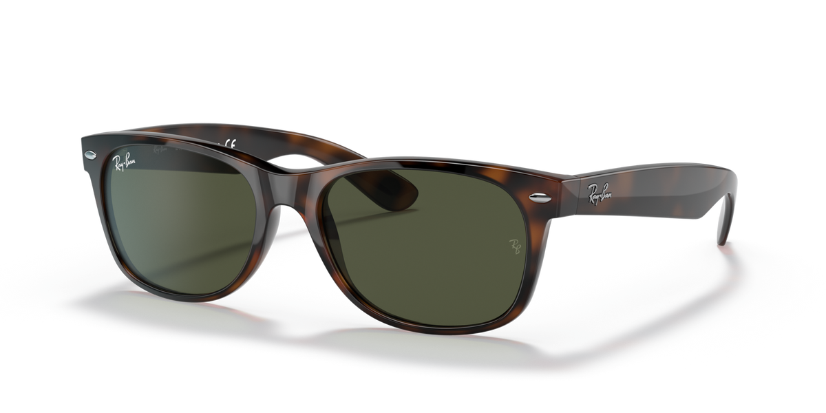 Ray-Ban New Wayfarer RB2132 902 52 sunglasses, three-quarter view