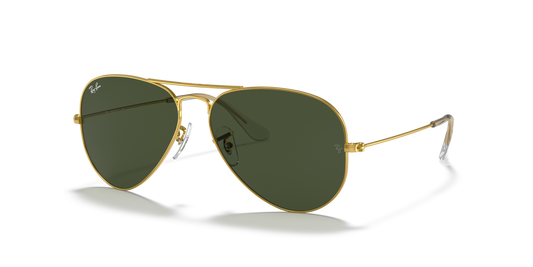 Ray-Ban Aviator Classic RB3025 001 62 sunglasses, three-quarter view