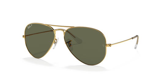 Ray-Ban Aviator Classic RB3025 001/58 58 sunglasses, three-quarter view