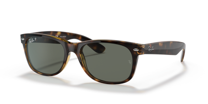 Ray-Ban New Wayfarer RB2132 902/58 55 sunglasses, three-quarter view