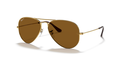 Ray-Ban Aviator Classic RB3025 001/57 58 sunglasses, three-quarter view