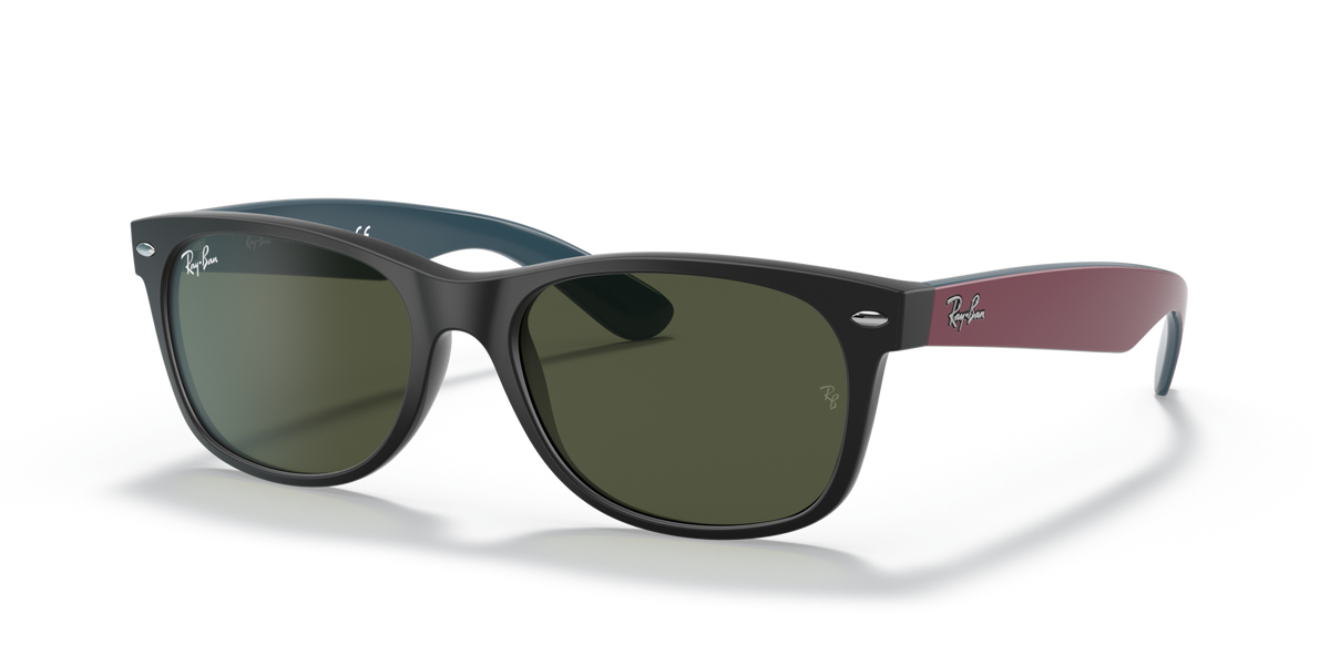 Ray-Ban New Wayfarer RB2132 6182 55 sunglasses, three-quarter view