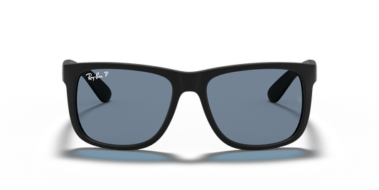 Ray-Ban Justin RB4165 622/2V rubber black blue polarised lenses