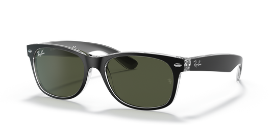 Ray-Ban New Wayfarer RB2132 6052 58 sunglasses, three-quarter view