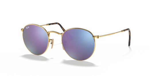 Ray-Ban Round Metal RB3447 001/8O 51 Sunglasses
