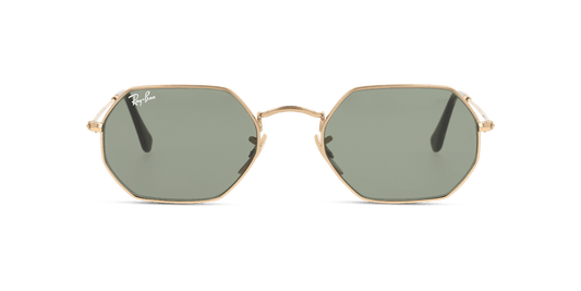 Ray-Ban RB3556 001 gold green classic lenses