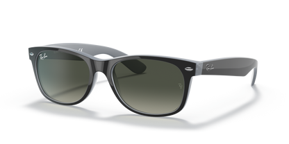 Ray-Ban New Wayfarer RB2132 630971 55 sunglasses, three-quarter view