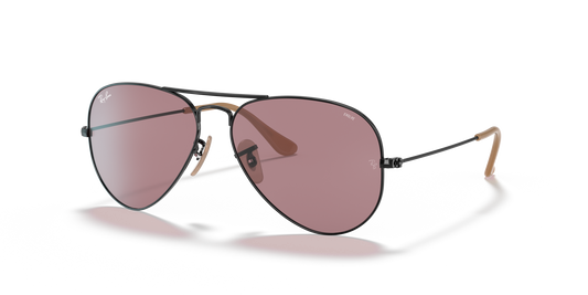 Ray-Ban Aviator Classic RB3025 9066Z0 58 sunglasses, three-quarter view