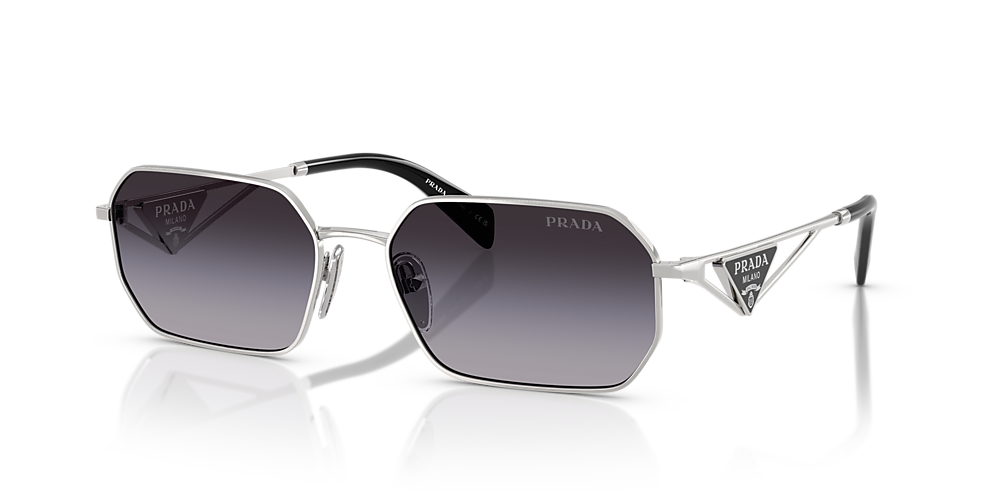 Prada PR A51S 1BC-90A Silver Sunglasses