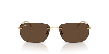 Ray-Ban RB3768 001/73 gold brown