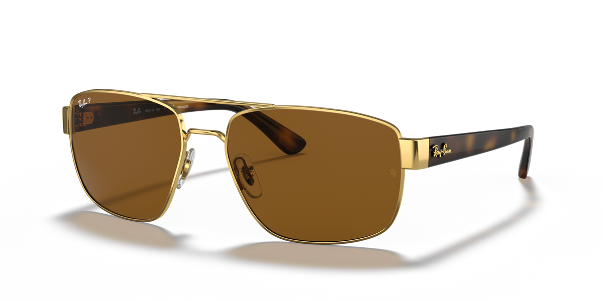Ray-Ban RB3663 001/57 60 Polarised Sunglasses