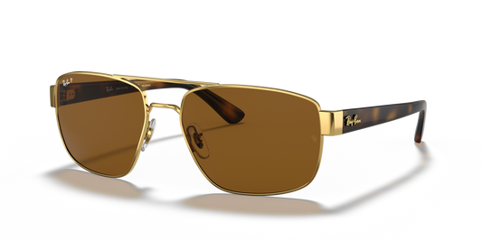 Ray-Ban RB3663 001/57 60 Polarised Sunglasses