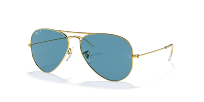Ray-Ban Aviator Classic RB3025 9196S2 58 sunglasses, three-quarter view