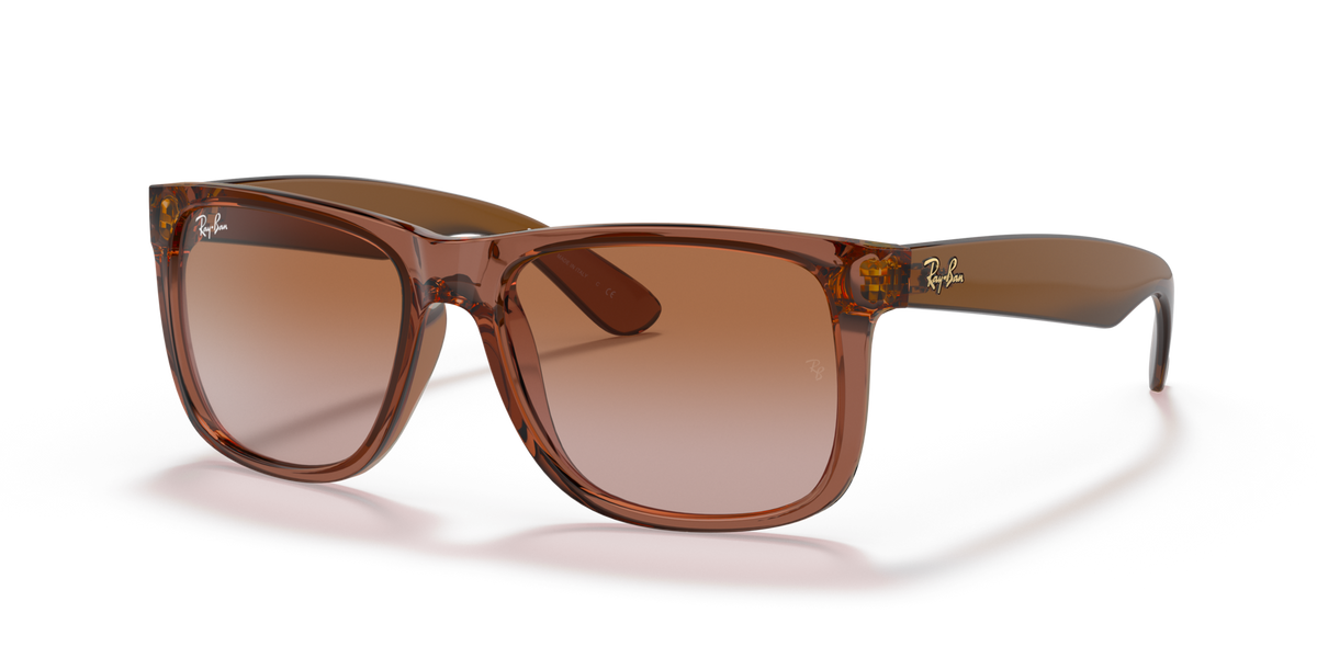Ray-Ban Justin RB4165 659413 55 sunglasses, three-quarter view
