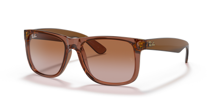 Ray-Ban Justin RB4165 659413 55 sunglasses, three-quarter view