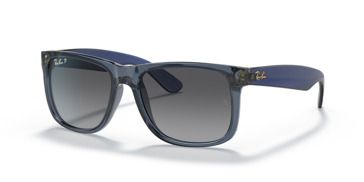 Ray-Ban Justin RB4165 6596T3 55 sunglasses, three-quarter view