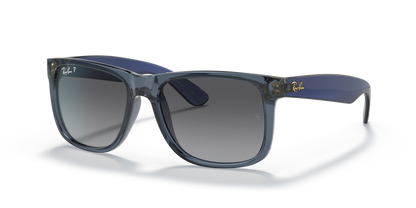 Ray-Ban Justin RB4165 6596T3 55 sunglasses, three-quarter view
