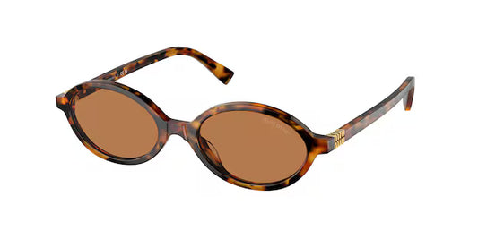 Miu Miu MU 04ZS 19P2Z1 Sunglasses – Light Havana / Brown