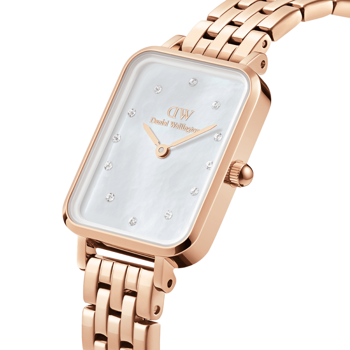 Daniel Wellington Quadro Lumine 5-Link Melrose White Mother of Pearl DW00100620