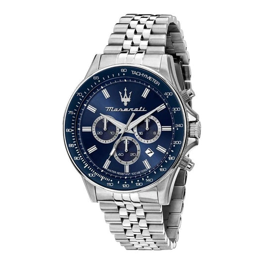 Maserati Sfida R8873640025 Blue Chronograph Stainless Steel Men's Watch