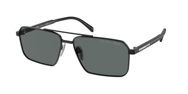 Prada PR A57S 1AB-5Z1 Black Polarised Men's Sunglasses