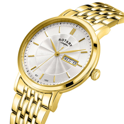 Rotary GB05423/02 white guilloche dial
