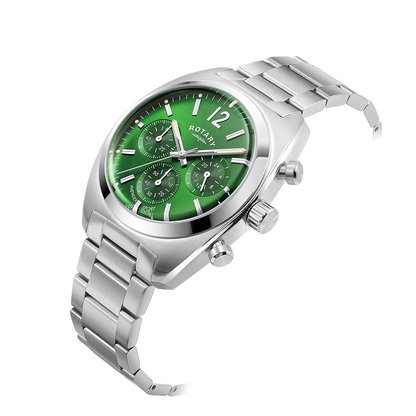 Rotary GB05485/24 racing green chronograph dial