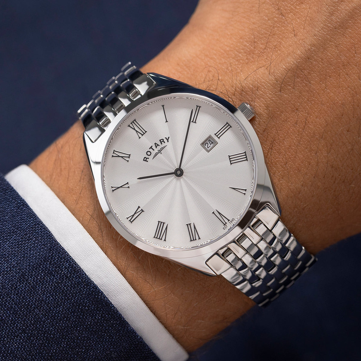 Rotary Ultra Slim GB08010/01 worn on the wrist