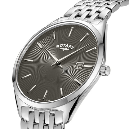 Rotary GB08010/74 grey guilloche dial