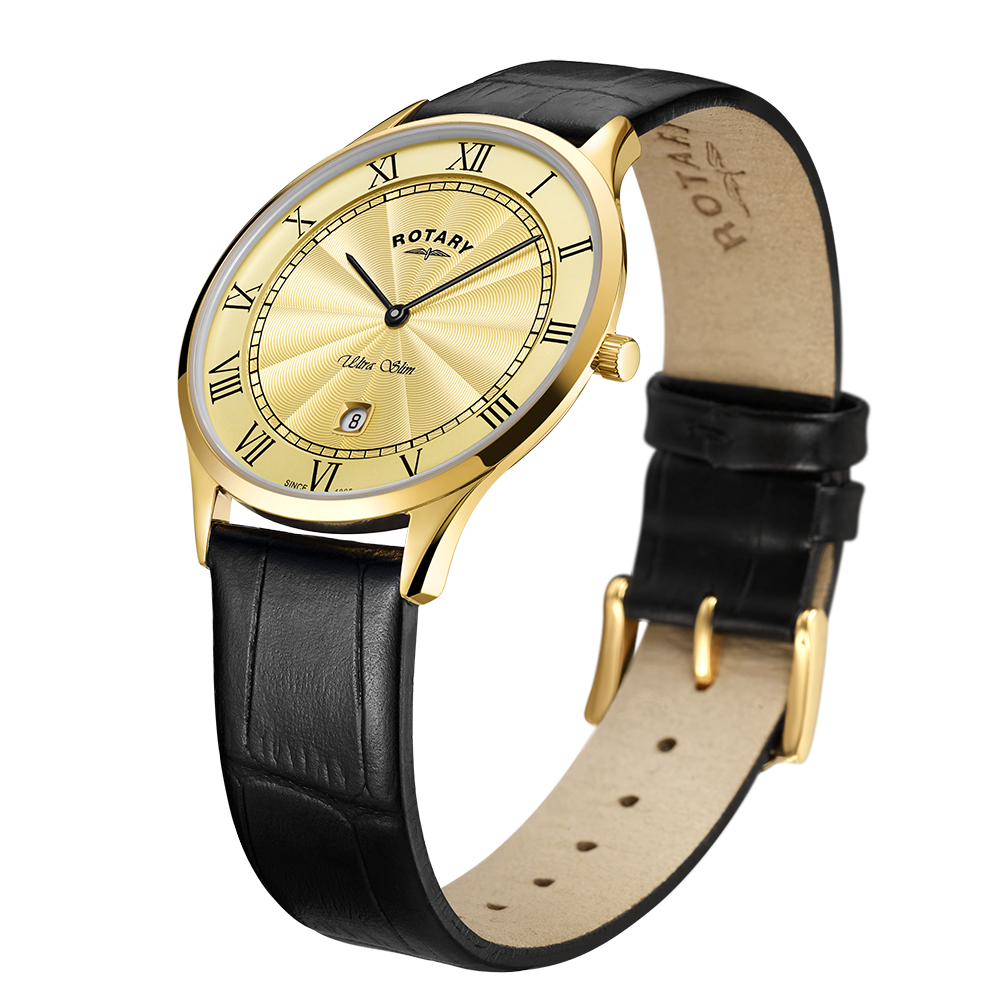 Rotary GS08303/03 champagne guilloche dial