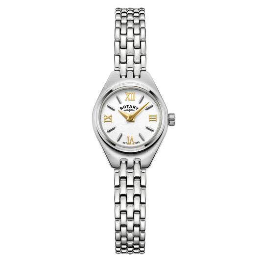 Rotary Cocktail LB05125/70 stainless steel ladies' watch with Roman numerals