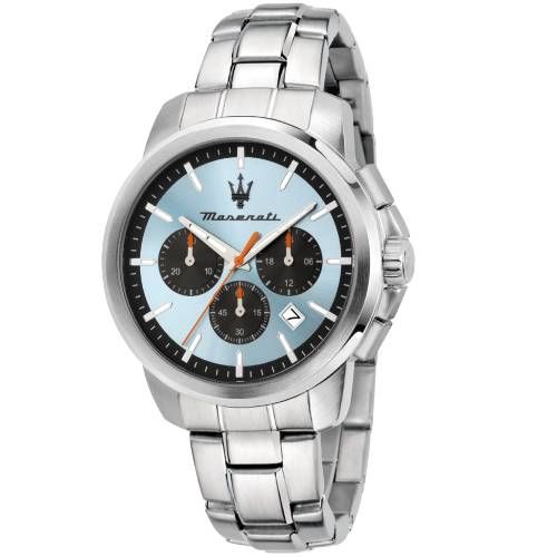 Maserati Successo R8873621044 Blue Chronograph Stainless Steel Men's Watch